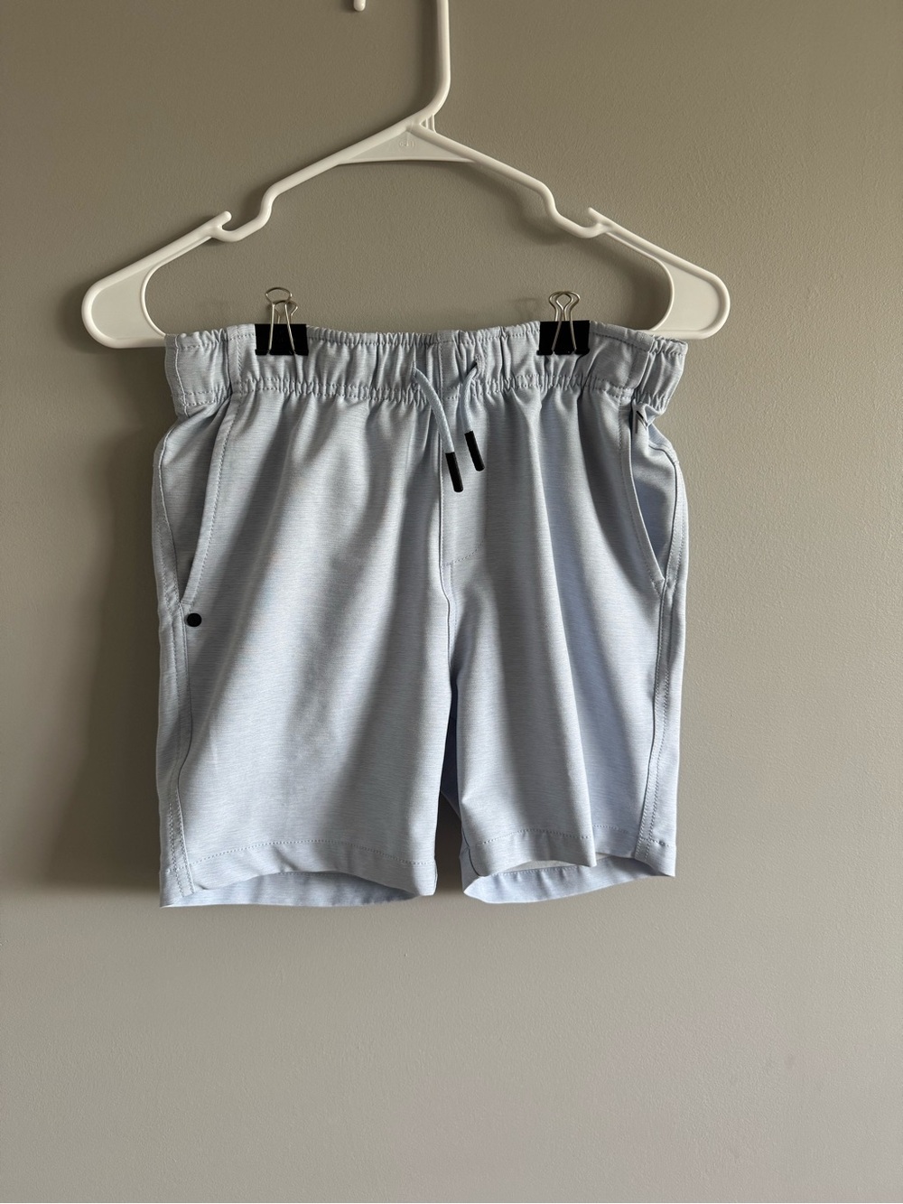 Maven Thread Kids Light Blue Elastic Waist Athletic Shorts 5 inch